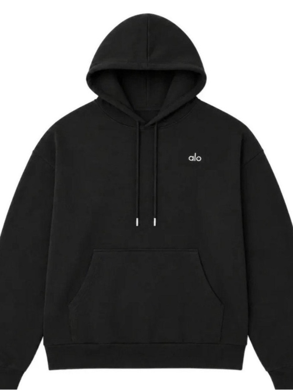 Alo Woman/Men’s Black Pullover Hoodie